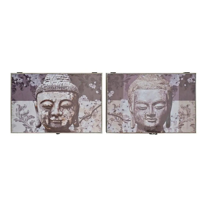 Decorative box DKD Home Decor Grey MDF Wood Buddha Counter (2 Units) - Декорация и Осветление<<<Дом