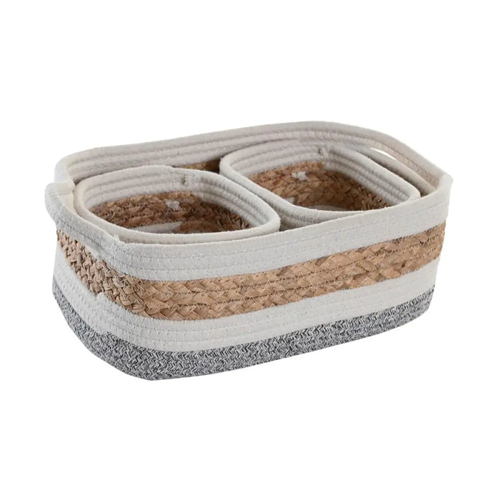 Decorative box DKD Home Decor Natural Fibre 33 x 23 x 13 cm - Декорация и Осветление<<<Дом Градина<<<BigBuy&&&Други