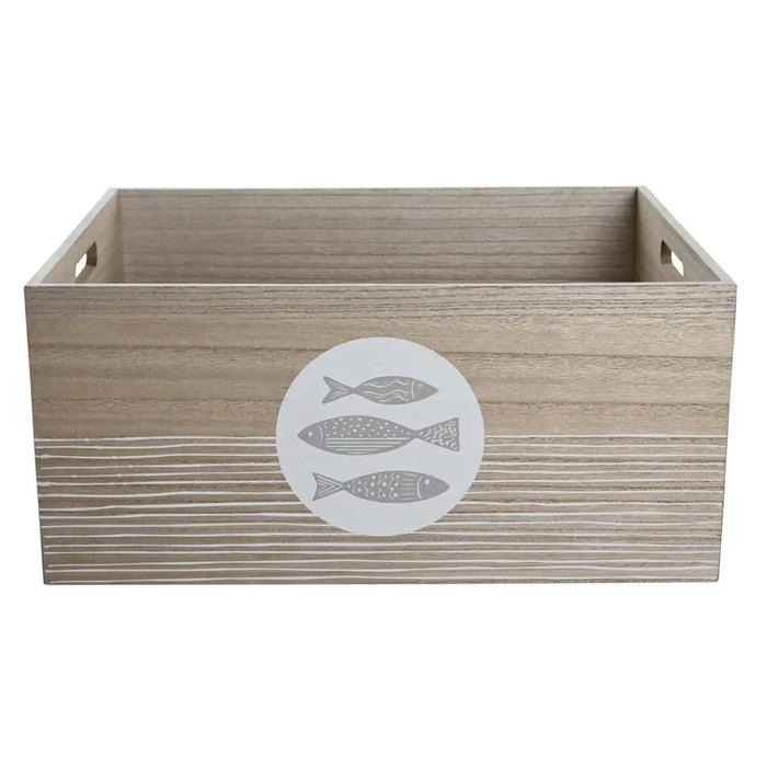 Decorative box DKD Home Decor Natural MDF Wood Spirals Mediterranean 50 x 40 x 22,5 cm - Декорация и Осветление<<<Дом