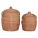 Decorative box Home ESPRIT Natural Metal Tropical (2 Pieces) - Декорация и Осветление<<<Дом Градина<<<BigBuy&&&Други