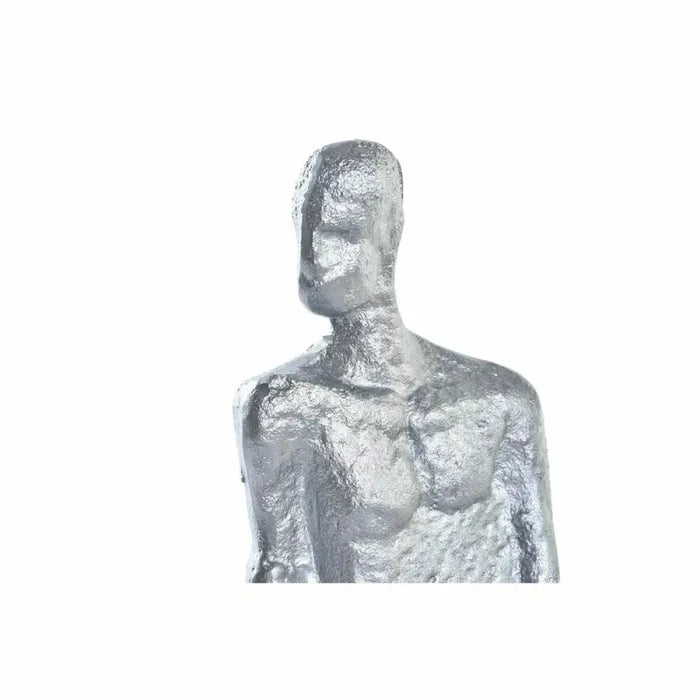 Decorative Figure DKD Home Decor 11 x 12 x 28 cm Silver Black White Men (2 Units) - Декорация и Осветление<<<Дом