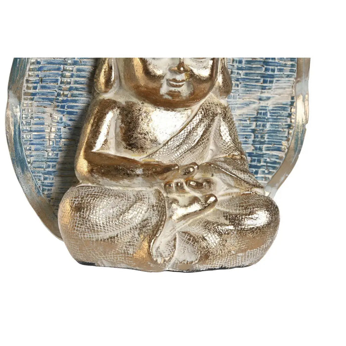 Decorative Figure DKD Home Decor 12,4 x 5,6 x 17,7 cm Blue Buddha Turquoise Oriental Stripped (2 Units) - Декорация и