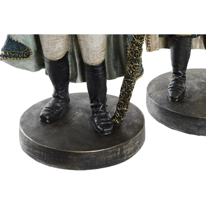 Decorative Figure DKD Home Decor 14 x 12,5 x 31,5 cm Brown Multicolour Colonial Gorilla (2 Units) - Декорация и