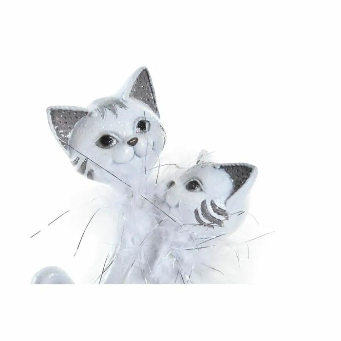 Decorative Figure DKD Home Decor 15 x 10 x 29 cm White Cats Romantic - Декорация и Осветление<<<Дом
