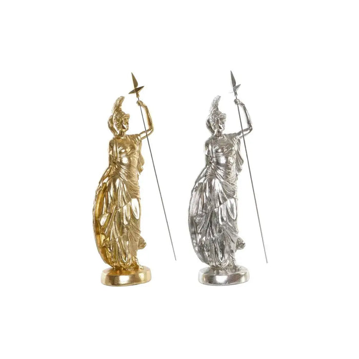 Decorative Figure DKD Home Decor 16,5 x 10,5 x 50 cm Silver Golden Neoclassical (2 Units) - Декорация и