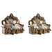 Decorative Figure DKD Home Decor 17 x 10,5 x 15,5 cm Pink Golden White (2 Units) - Декорация и Осветление<<<Дом