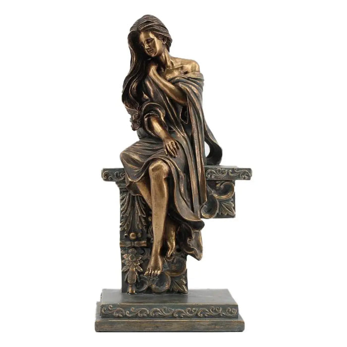 Decorative Figure DKD Home Decor 17 x 11 x 32,50 cm Lady Copper - Декорация и Осветление<<<Дом Градина<<<BigBuy&&&Други