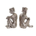 Decorative Figure DKD Home Decor 17 x 15 x 26 cm Lady Silver (3 Units) - Декорация и Осветление<<<Дом