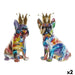 Decorative Figure DKD Home Decor 18,5 x 11,5 x 23,5 cm Multicolour Dog (2 Units) - Декорация и Осветление<<<Дом