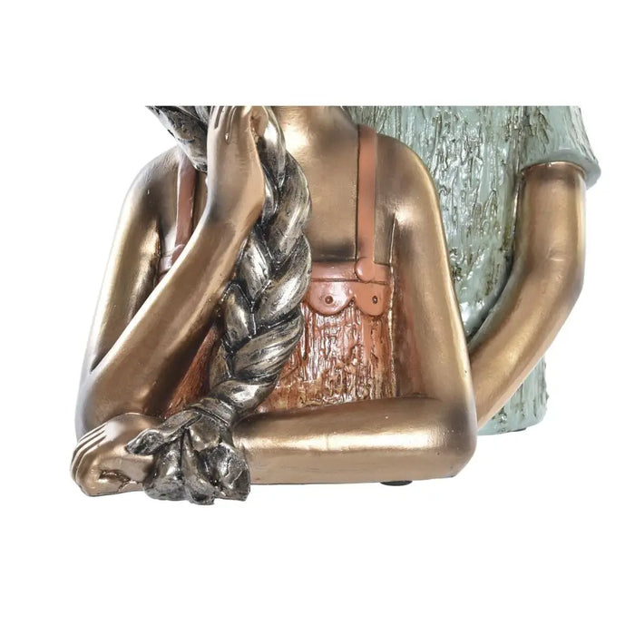 Decorative Figure DKD Home Decor 19 x 15 x 28 cm Red Golden Turquoise Kids (2 Units) - Декорация и Осветление<<<Дом