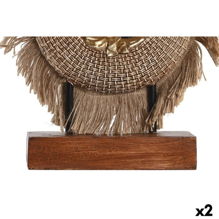 Decorative Figure DKD Home Decor 19 x 6 x 25 cm Beige Blue Buddha Oriental (2 Units) - Декорация и Осветление<<<Дом