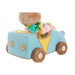 Decorative Figure DKD Home Decor 23 x 15 x 29 cm Blue Pink Brown Rabbit (2 Units) - Декорация и Осветление<<<Дом