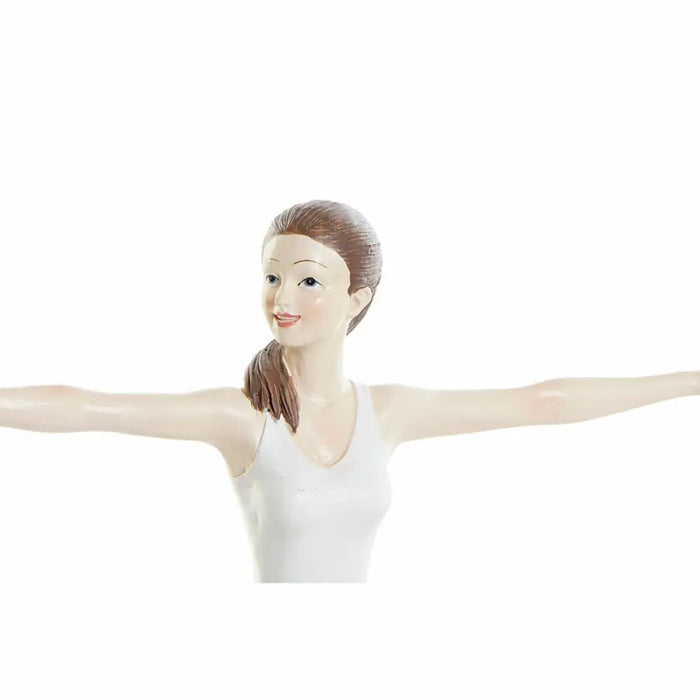 Decorative Figure DKD Home Decor 24 x 6,5 x 19,5 cm Scandi Pink Yoga - Декорация и Осветление<<<Дом