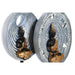 Decorative Figure DKD Home Decor 25 x 6,7 x 25,6 cm Beige Blue Buddha Oriental (2 Units) - Декорация и Осветление<<<Дом