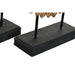 Decorative Figure DKD Home Decor 25 x 8 x 34 cm Black Golden Modern Circles (2 Units) - Декорация и Осветление<<<Дом