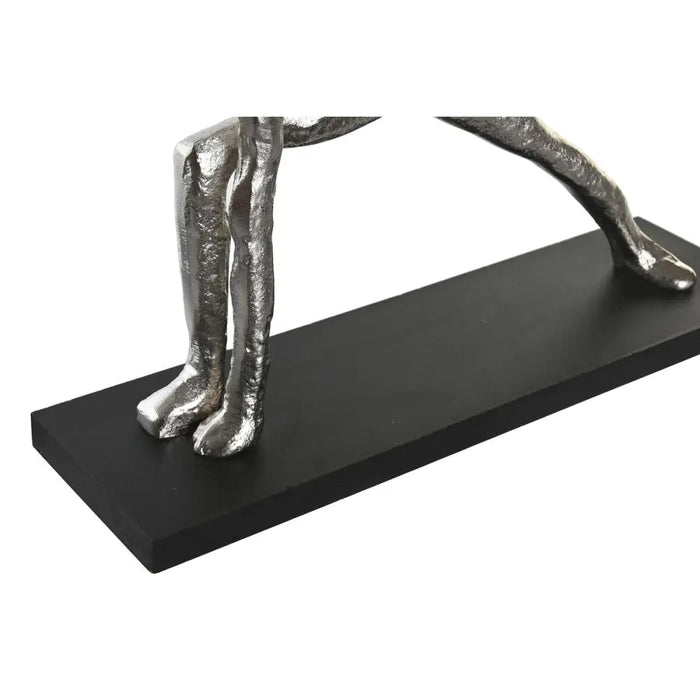 Decorative Figure DKD Home Decor 33 x 10 x 35 cm Silver Black Indian Man Yoga (3 Units) - Декорация и Осветление<<<Дом