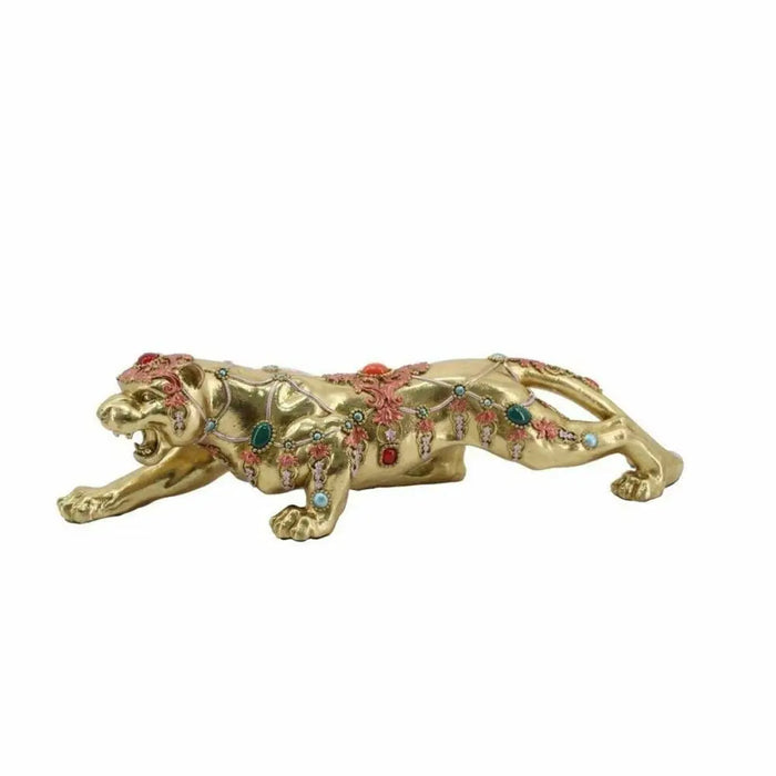 Decorative Figure DKD Home Decor 39 x 11 x 10 cm Golden Colonial Panther - Декорация и Осветление<<<Дом