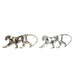 Decorative Figure DKD Home Decor 46,5 x 10 x 18 cm Silver Golden Panther (2 Units) - Декорация и Осветление<<<Дом