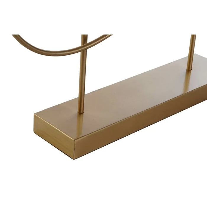 Decorative Figure DKD Home Decor 56 x 9 x 55 cm Abstract Black Golden White Modern - Декорация и Осветление<<<Дом