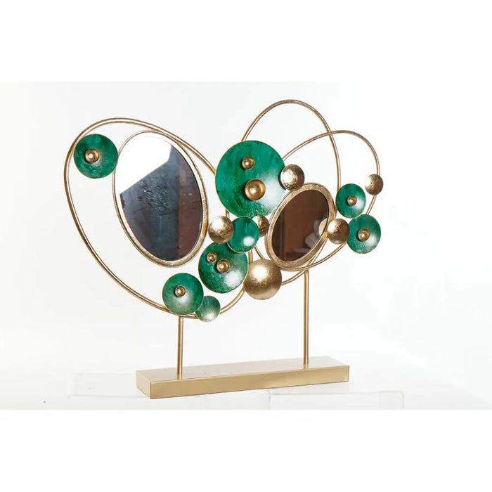 Decorative Figure DKD Home Decor 62 x 9 x 53,3 cm Abstract Golden Green - Декорация и Осветление<<<Дом