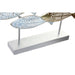Decorative Figure DKD Home Decor 65,4 x 9 x 39,5 cm Silver Blue Golden Spirals Mediterranean (2 Units) - Декорация и