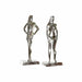 Decorative Figure DKD Home Decor 8424001856480 23 x 13 x 62 cm Silver (2 Units) - Декорация и Осветление<<<Дом