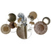 Decorative Figure DKD Home Decor 90 x 8,3 x 49 cm Grey Golden Copper Circles - Декорация и Осветление<<<Дом