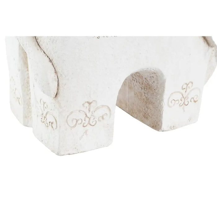 Decorative Figure DKD Home Decor Aged finish Elephant White Oriental Magnesium (42 x 24 x 46 cm) - Декорация и