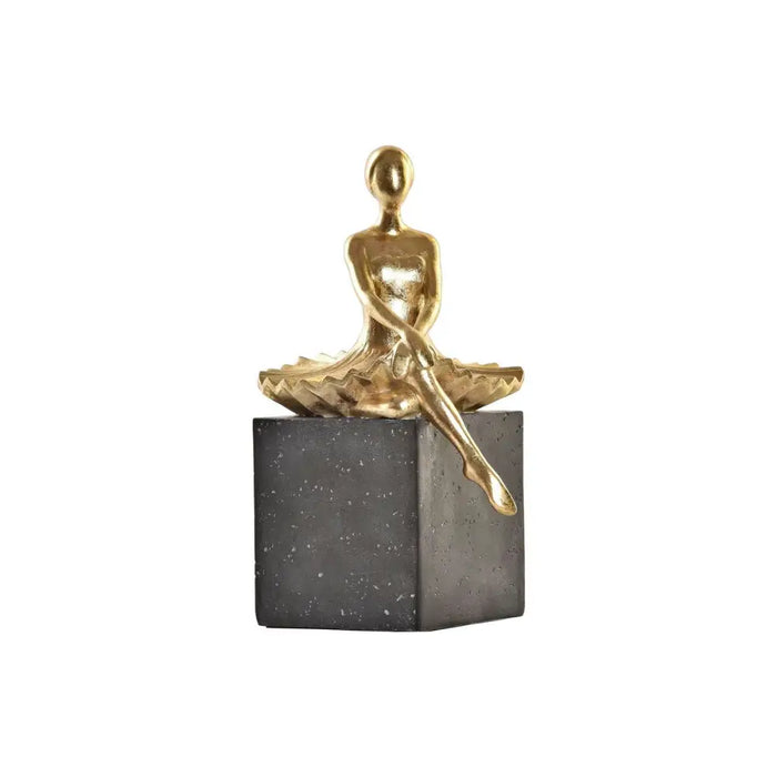 Decorative Figure DKD Home Decor Ballerina Golden Resin Dark grey (21,5 x 23 x 32 cm) - Декорация и Осветление<<<Дом