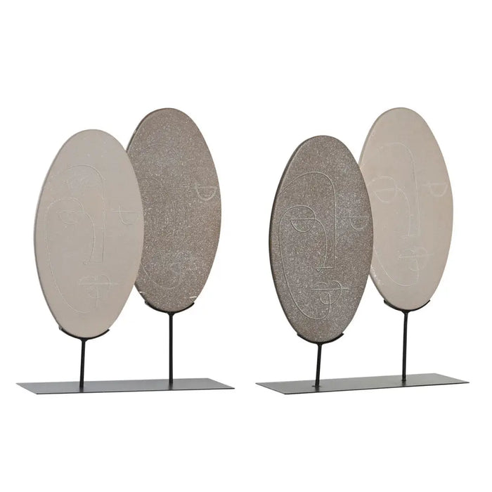Decorative Figure DKD Home Decor Beige Light brown Modern 27 x 8 x 35,5 cm (2 Units) - Декорация и Осветление<<<Дом