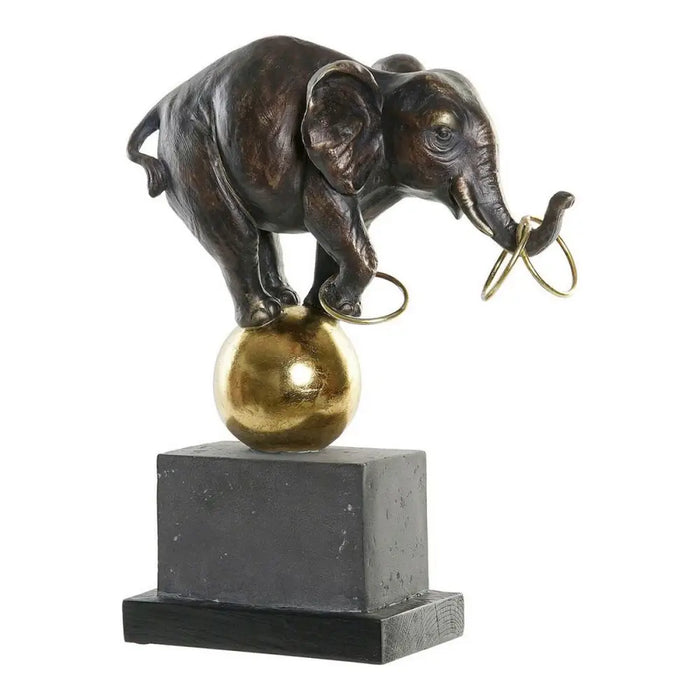 Decorative Figure DKD Home Decor Black Golden Elephant Modern 31 x 13 x 41 cm - Декорация и Осветление<<<Дом