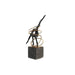 Decorative Figure DKD Home Decor Black Golden Metal Resin Modern (17 x 14 x 42,5 cm) - Декорация и Осветление<<<Дом