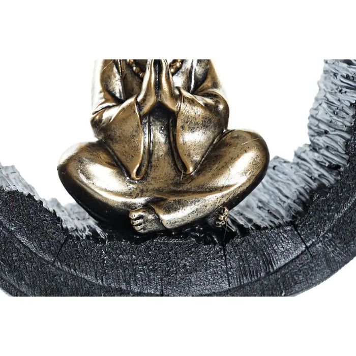 Decorative Figure DKD Home Decor Black Golden Monk Oriental 20,8 x 6,5 x 18,5 cm (2 Units) - Декорация и
