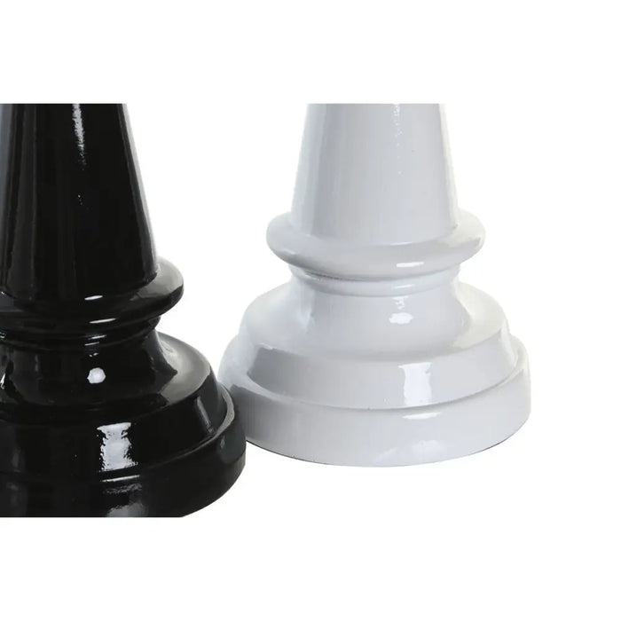 Decorative Figure DKD Home Decor Black White Resin Chess Pieces Modern (11 x 11 x 27,5 cm) (4 Units) - Декорация и