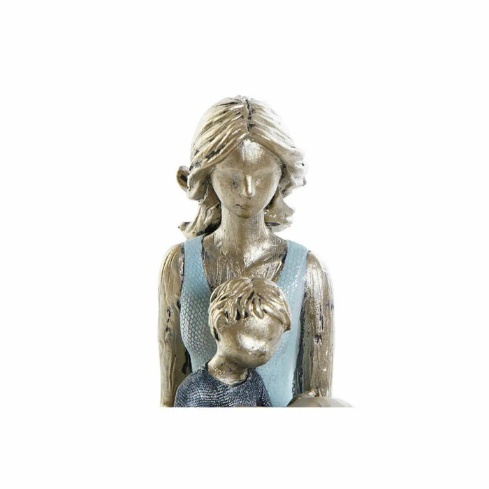 Decorative Figure DKD Home Decor Blue Golden Lady 15 x 9,5 x 18 cm - Декорация и Осветление<<<Дом