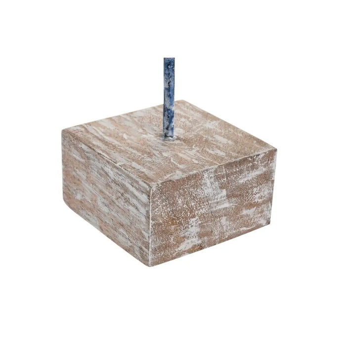 Decorative Figure DKD Home Decor Blue Resin Mango wood (37 x 11 x 39 cm) - Декорация и Осветление<<<Дом