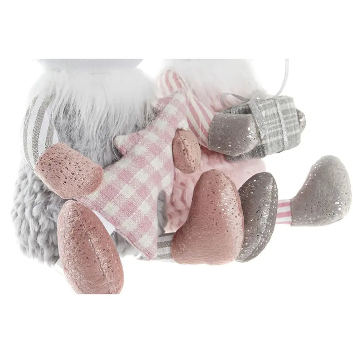 Decorative Figure DKD Home Decor Christmas Animal Polyester Deer (14 x 17 x 28 cm) (2 Units) - Декорация и