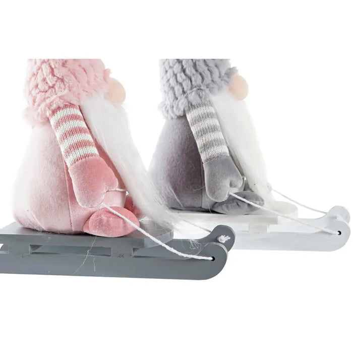Decorative Figure DKD Home Decor Christmas Gnome Polyester (15 x 25 x 35 cm) (2 Units) - Декорация и Осветление<<<Дом