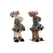 Decorative Figure DKD Home Decor Christmas Reindeer Natural polystyrene (15 x 16 x 35 cm) (2 Units) - Декорация и