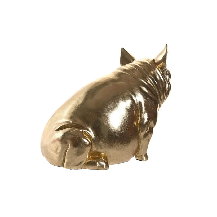Decorative Figure DKD Home Decor Copper Golden Pig 18,5 x 10,5 x 14 cm (2 Units) - Декорация и Осветление<<<Дом