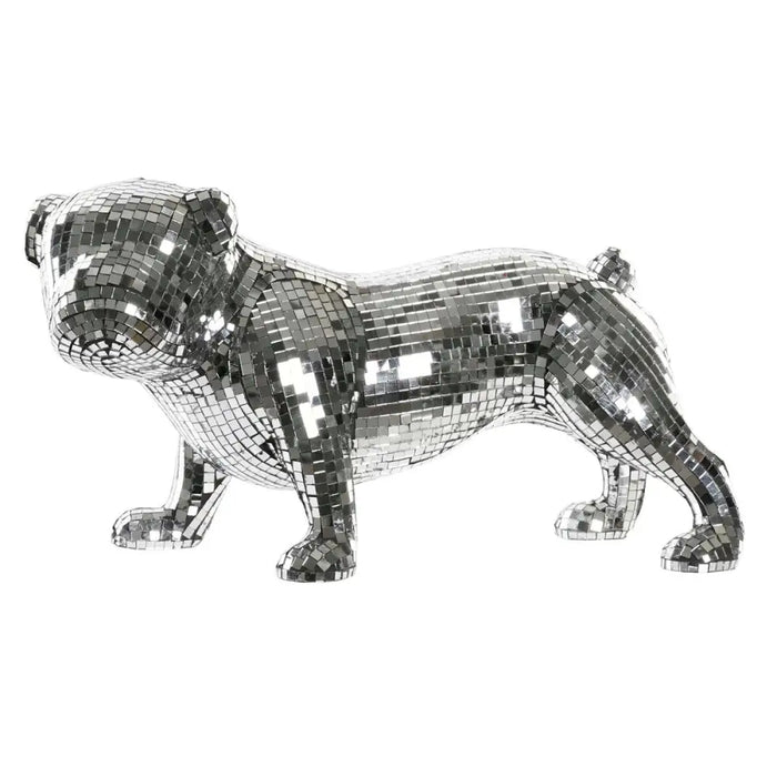 Decorative Figure DKD Home Decor English Silver Bulldog Resin Modern (45,5 x 21,5 x 25 cm) - Декорация и