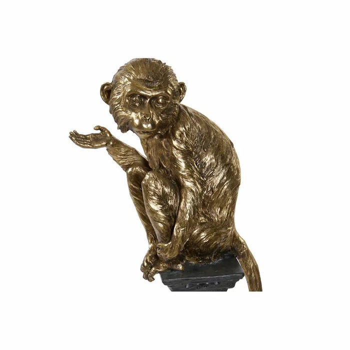 Decorative Figure DKD Home Decor Golden Metal Resin Colonial Monkey (32 x 21 x 105 cm) - Декорация и Осветление<<<Дом