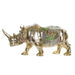 Decorative Figure DKD Home Decor Golden Resin Multicolour Rhinoceros (55 x 17,5 x 25 cm) - Декорация и Осветление<<<Дом