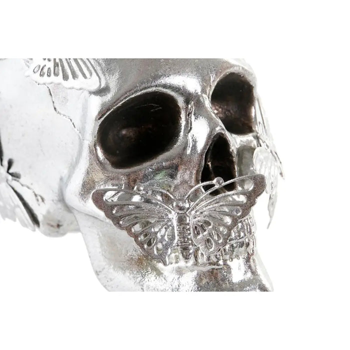 Decorative Figure DKD Home Decor Golden Silver Skull 16,5 x 10,5 x 11,5 cm (2 Units) - Декорация и Осветление<<<Дом