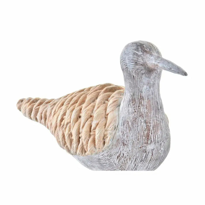 Decorative Figure DKD Home Decor Grey Natural Bird Mediterranean 23 x 9 x 26,7 cm - Декорация и Осветление<<<Дом