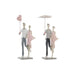 Decorative Figure DKD Home Decor Grey Pink 18 x 10 x 37 cm Pair (2 Units) - Декорация и Осветление<<<Дом