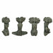 Decorative Figure DKD Home Decor Lady Grey Cement (20 x 9 x 25 cm) (4 Units) - Декорация и Осветление<<<Дом