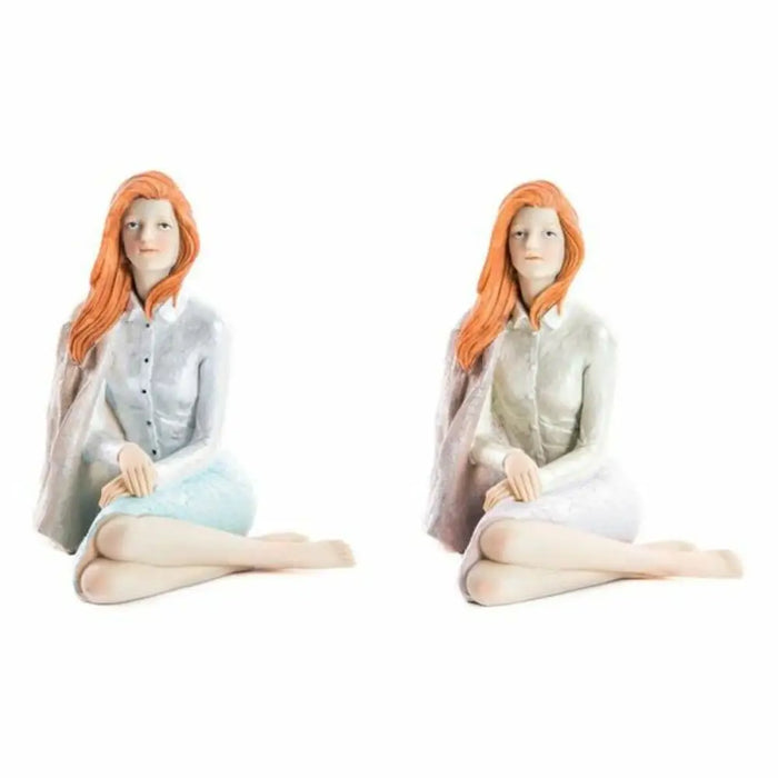 Decorative Figure DKD Home Decor Lady Romantic 15 x 18 x 19,5 cm (2 Units) (2 Pieces) - Декорация и Осветление<<<Дом