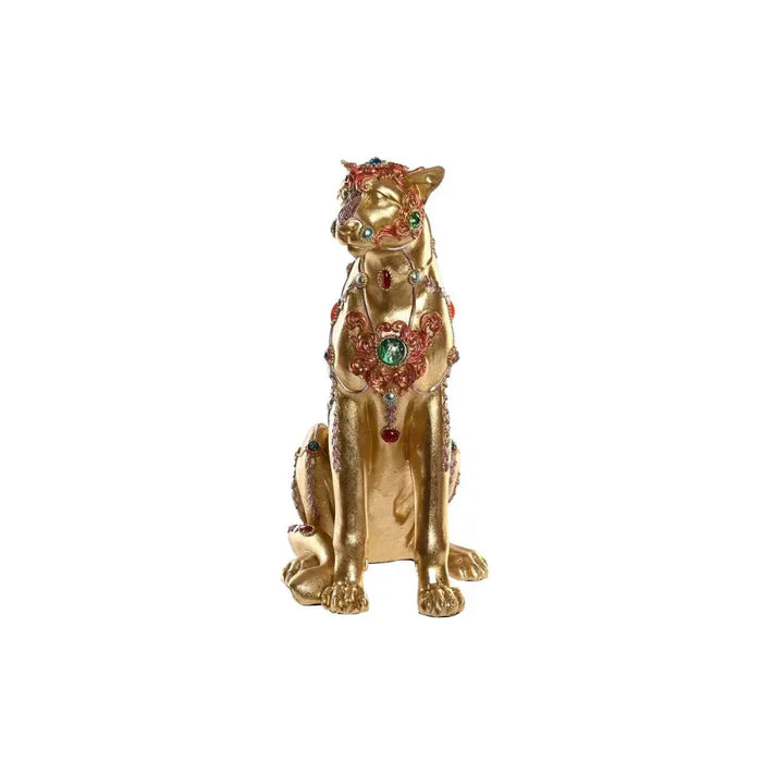 Decorative Figure DKD Home Decor Leopard Resin Colonial (25,5 x 17 x 33 cm) - Декорация и Осветление<<<Дом