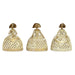 Decorative Figure DKD Home Decor Mirror Beige Golden Resin Lady Traditional (18 x 13 x 23 cm) (3 Units) - Декорация и